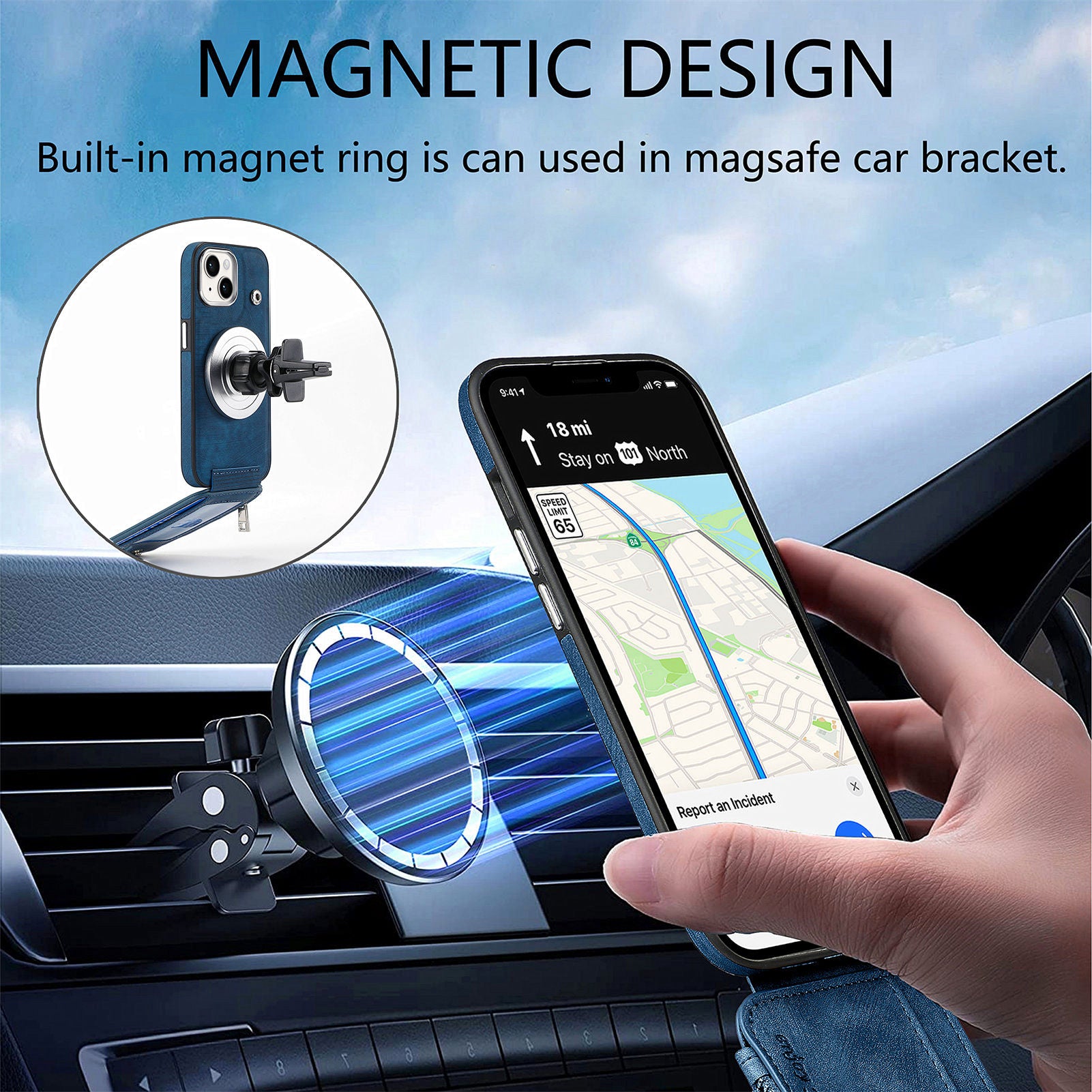 Anti-Drop Magnetic Case for iPhone 14 Plus PU Leather TPU Phone Case Shockproof Phone Cover with Wallet Kickstand Anti-Drop Magnetic Case for iPhone 14 Plus PU Leather TPU Phone Case Shockproof Phone Cover with Wallet Kickstand